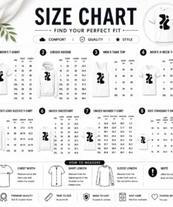 Size chart for Top Kumo Cloud Architecture Logo with measurements in inches and cm to help choose the right fit