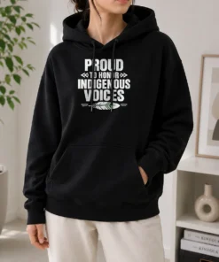 Top Nice Minimalist Indigenous Peoples Day Pride Celebration Hoodie