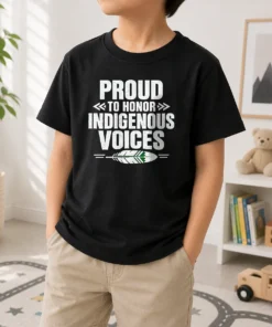 Top Nice Minimalist Indigenous Peoples Day Pride Celebration Kids T-Shirt